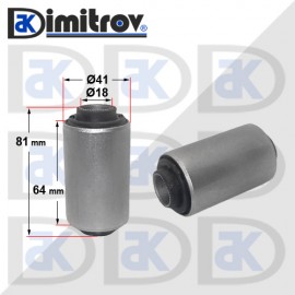 Тампон Ø 18 х Ø 41 х 81/64 mm